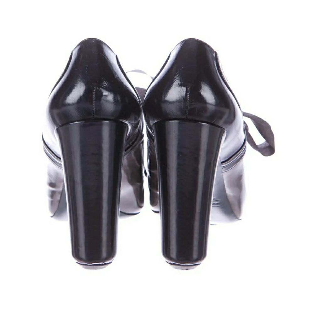 Marc Jacobs Lace up Patent Oxford Leather Pumps - Picture 4 of 5